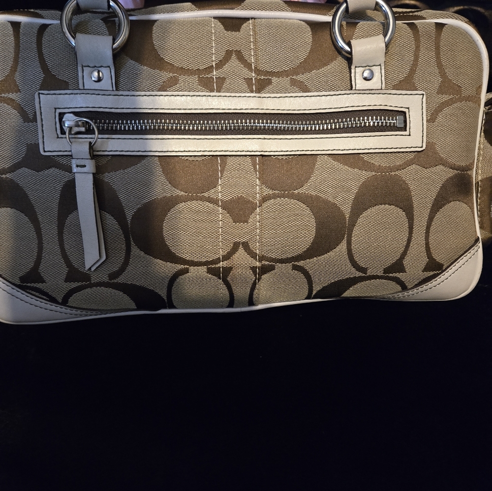 Coach Signature Monogram Pocket Tote Gallery Tote #6232 - Picture 3 of 15